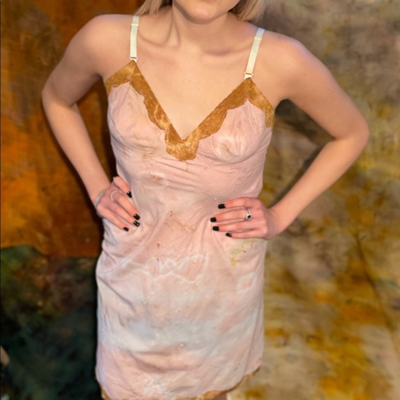 Hand Dyed Vintage Slip Gown - Picture 3 of 5